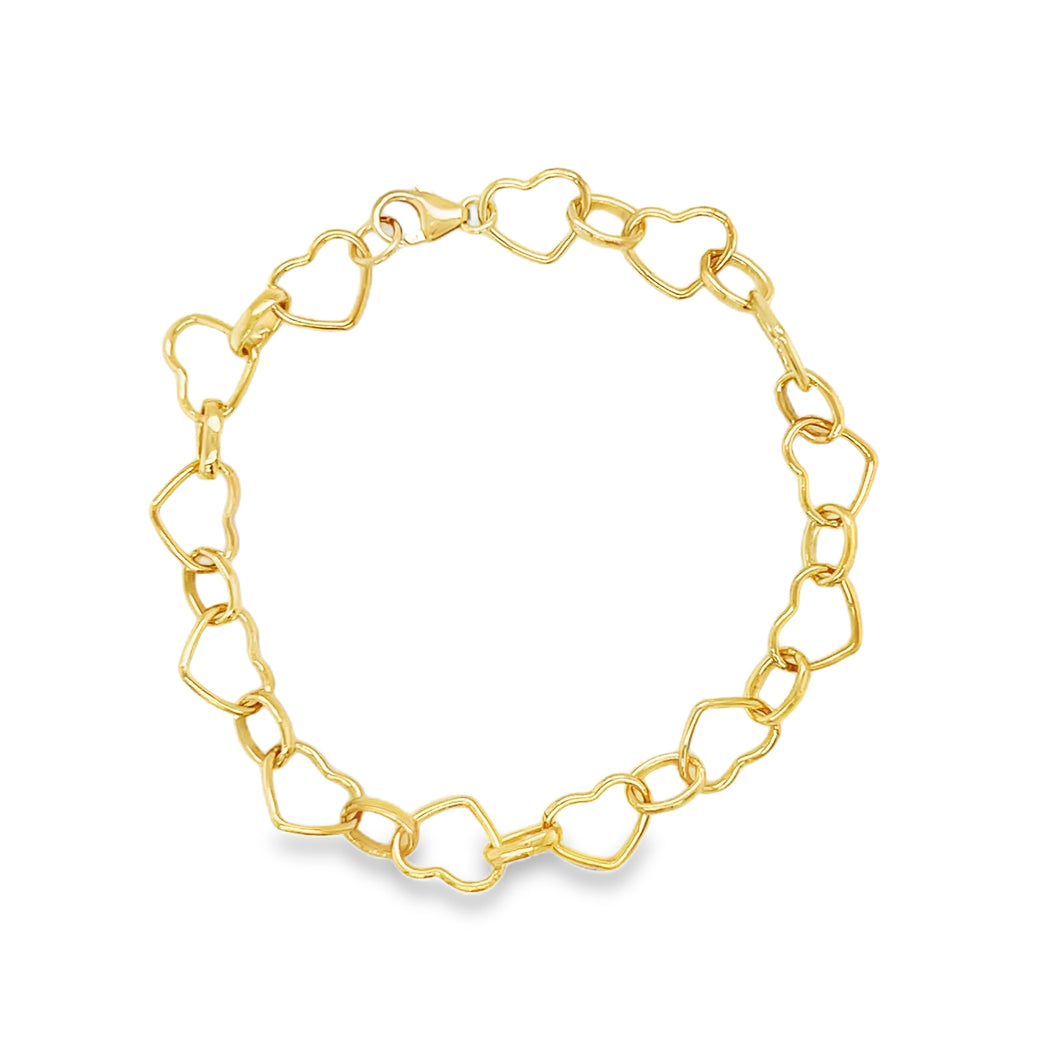 14kg Filled Heart Bracelet