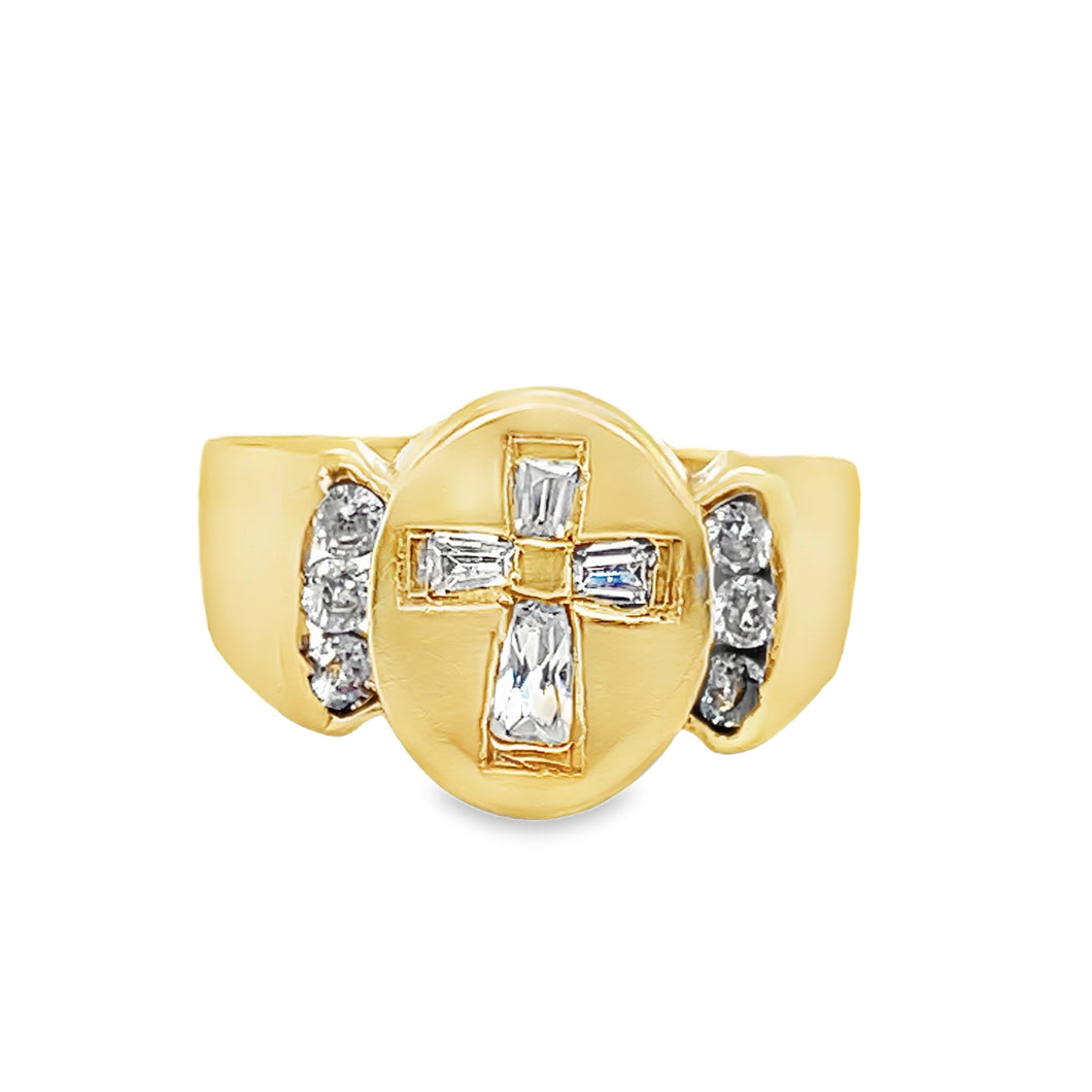 14kg Vintage Cross Ring