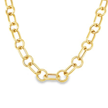 Load image into Gallery viewer, 14kg Mixed Oval and Round Link Necklace
