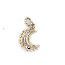 Load image into Gallery viewer, 14kg Diamond Moon Clip Pendant
