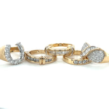 Load image into Gallery viewer, 14kg Vintage Baguette Stacking Ring
