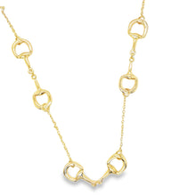Load image into Gallery viewer, 14kg over brass horse bit necklace
