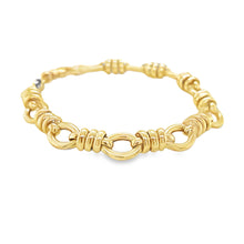 Load image into Gallery viewer, 14kg Triple Barrel and Oval Link Bracelet
