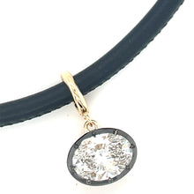 Load image into Gallery viewer, 14kg East-West Lab Diamond Pendant With Rhodium Trim

