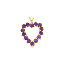 Load image into Gallery viewer, 10kg Amethyst Heart Pendant
