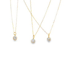 Load image into Gallery viewer, 14kg and Diamond Petite Pendants
