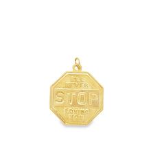 Load image into Gallery viewer, Vintage 14kg I Will Never Stop Loving You Pendant
