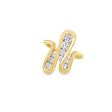 Load image into Gallery viewer, 14kg and Diamond Swirl Ring
