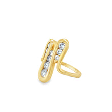 Load image into Gallery viewer, 14kg and Diamond Swirl Ring
