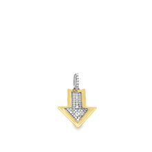 Load image into Gallery viewer, 14kg and Sterling Silver Arrow Pendant

