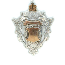 Load image into Gallery viewer, 14kg Rose gold and Sterling Silver Vintage Shield
