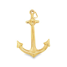 Load image into Gallery viewer, 9 ct gold Vintage Anchor Nautical Pendant
