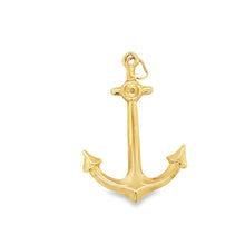 Load image into Gallery viewer, 9 ct gold Vintage Anchor Nautical Pendant
