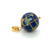 Load image into Gallery viewer, 14kg Vintage Lapis Globe Pendant
