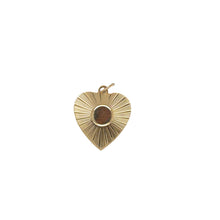 Load image into Gallery viewer, 14kg Vintage Medium Engine Turned Heart Pendant
