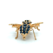 Load image into Gallery viewer, 14kg and Sapphire Brooch
