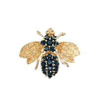 Load image into Gallery viewer, 14kg and Sapphire Brooch
