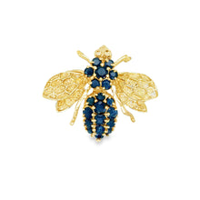 Load image into Gallery viewer, 14kg and Sapphire Brooch
