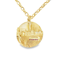 Load image into Gallery viewer, 14kg Vintage XL NYC Skyline Pendant
