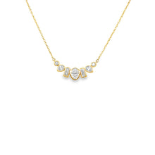 Load image into Gallery viewer, 14kg Multi Diamond Bezel Set Necklace
