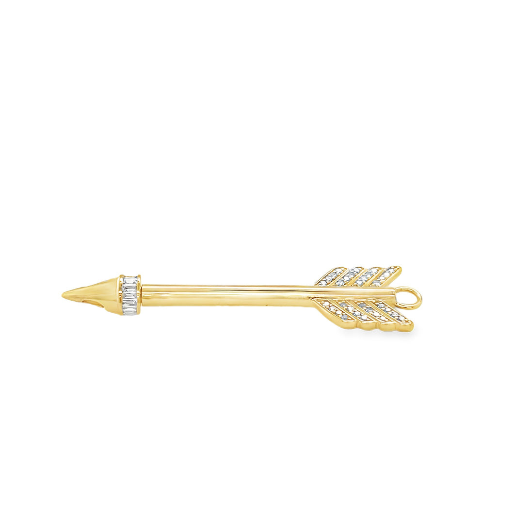 14kg and Diamond Arrow Pendant