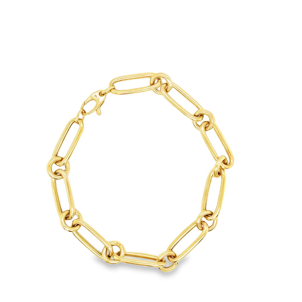 14kg Oval Rolo Bracelet