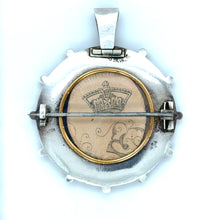 Load image into Gallery viewer, Vintage Sterling Silver St George Pendant Brooch
