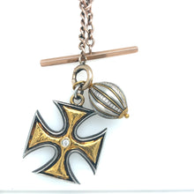 Load image into Gallery viewer, 24kg Sterling and Diamond Orb Pendant
