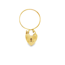 Load image into Gallery viewer, 9k Gold Vinatge Heart Lock Ring
