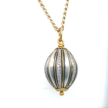 Load image into Gallery viewer, 24kg Sterling and Diamond Orb Pendant
