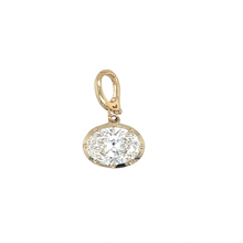 Load image into Gallery viewer, 14kg and Lab Diamond East-West Pendant
