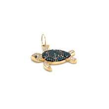 Load image into Gallery viewer, 14kg White and Blue Diamond Turtle Pendant
