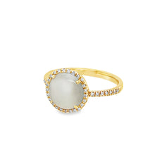 Load image into Gallery viewer, 14kg Grey Moonstone and Diamond Ring
