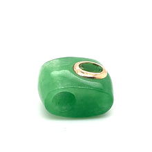 Load image into Gallery viewer, 14kg Green Jade with Bezeled Peridot Pendant

