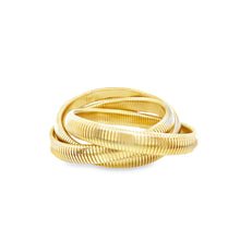 Load image into Gallery viewer, 14k Dipped Triple Linked Bracelet
