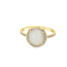 Load image into Gallery viewer, 14kg Grey Moonstone and Diamond Ring
