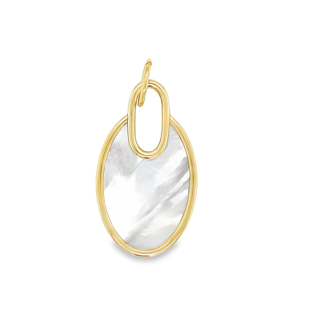 14kg Mother of Pearl Oval Drop Pendant