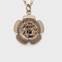 Load and play video in Gallery viewer, Vintage Chanel Gold Flower Pendant
