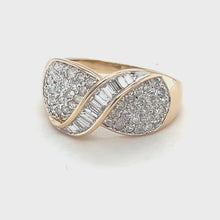 Load and play video in Gallery viewer, 14k Vintage Diamond Bowtie Ring
