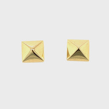Load and play video in Gallery viewer, 14kg Pyramid Earrings
