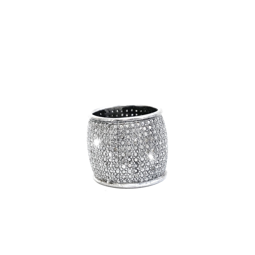 Diamond Cigar Band Ring