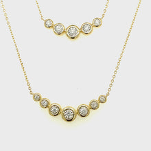 Load and play video in Gallery viewer, Bezel Set Diamond Layering Necklace
