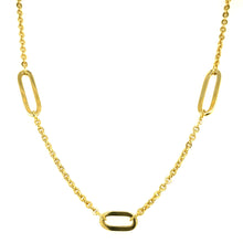 Load image into Gallery viewer, 14kg 5 Station Paperclip Necklace
