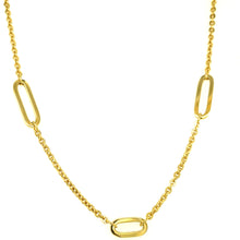 Load image into Gallery viewer, 14kg 5 Station Paperclip Necklace
