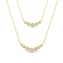 Load image into Gallery viewer, Bezel Set Diamond Layering Necklace
