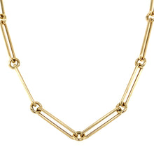 Load image into Gallery viewer, 14kg Paperclip and Rolo chain necklace
