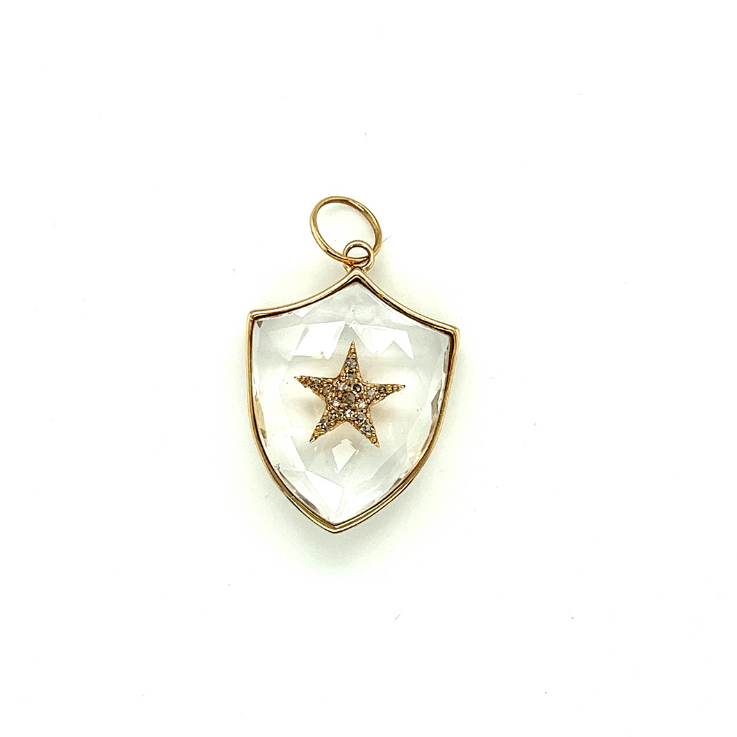 14kg Shield with Embedded White Star Diamond