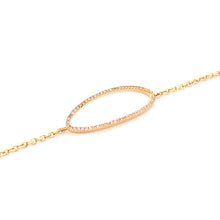 Load image into Gallery viewer, Open Oval Diamond Bracelet
