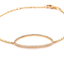 Load image into Gallery viewer, Open Oval Diamond Bracelet
