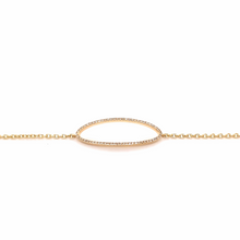Load image into Gallery viewer, Open Oval Diamond Bracelet
